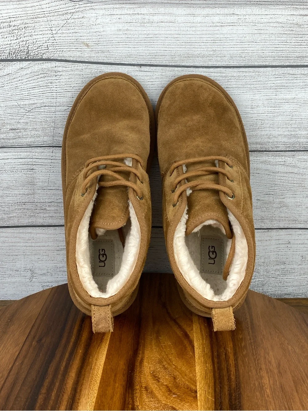 UGG Men’s Neumel Chestnut Suede Lace Up Chukka Boot 3236 Shoe Size 10